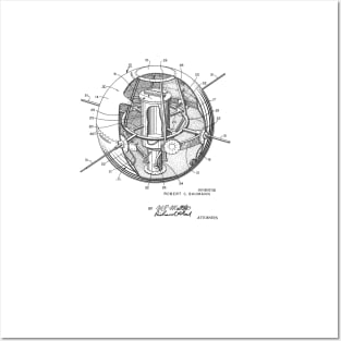 Satellite Structure Vintage Patent Drawing Posters and Art